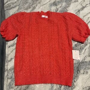 Women's Pink Cable Knit Sweater